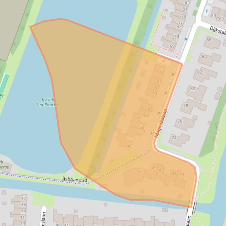 Kaart van postcodegebied 1834KB.