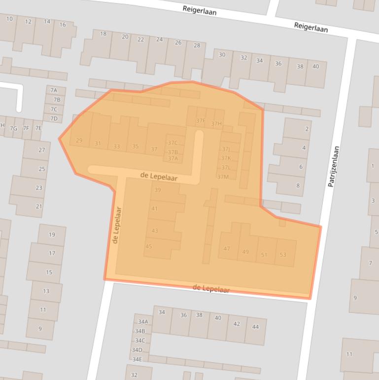 Kaart van postcodegebied 1834VR.