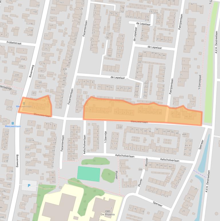 Kaart van postcodegebied 1834VT.