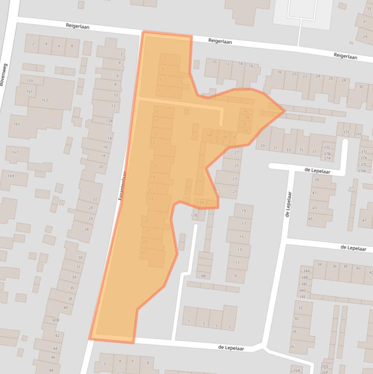Kaart van postcodegebied 1834XA.