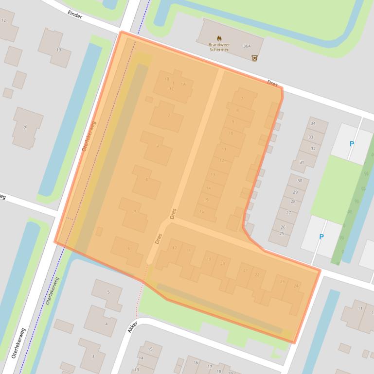 Kaart van postcodegebied 1841EA.