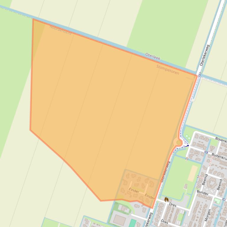 Kaart van postcodegebied 1841EC.