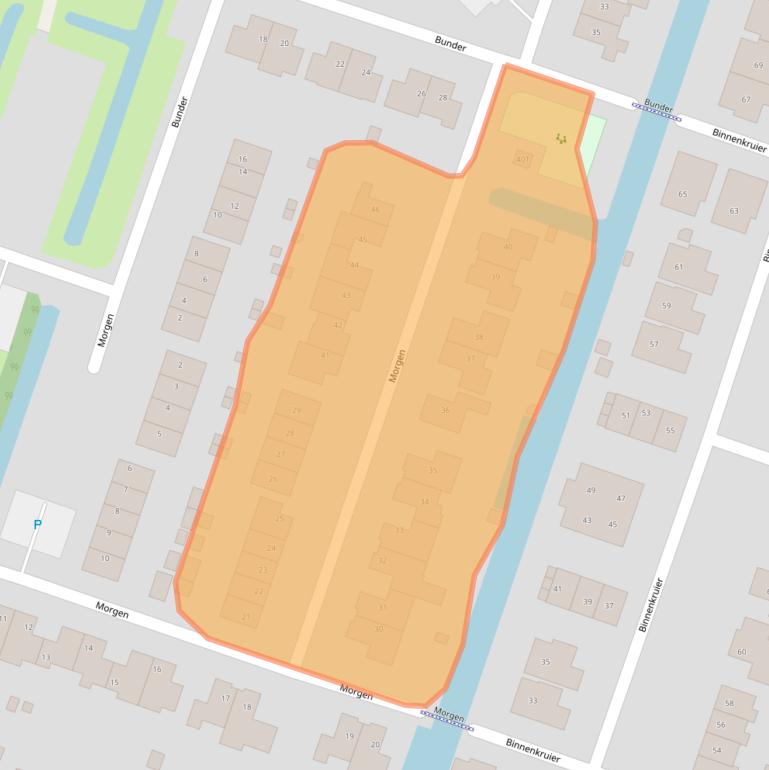 Kaart van postcodegebied 1841EE.