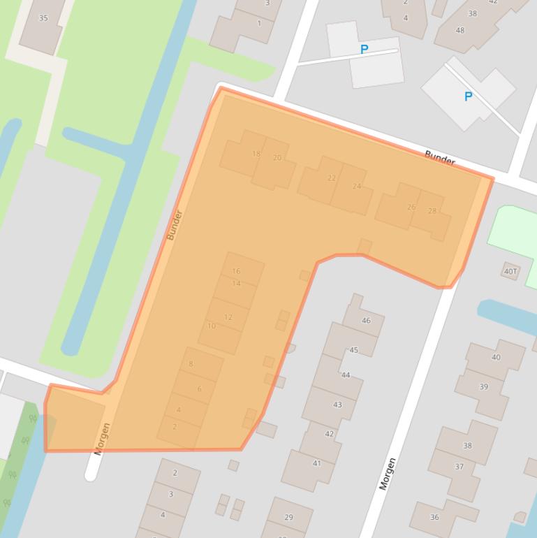 Kaart van postcodegebied 1841EG.