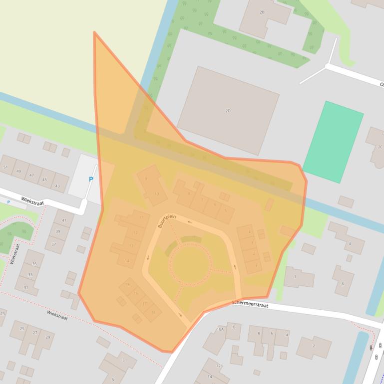 Kaart van postcodegebied 1841GC.