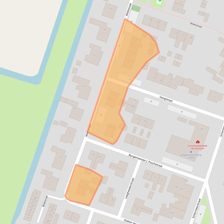 Kaart van postcodegebied 1841GH.