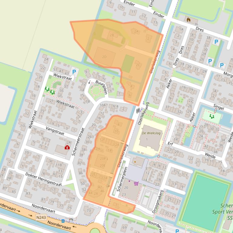 Kaart van postcodegebied 1841GP.