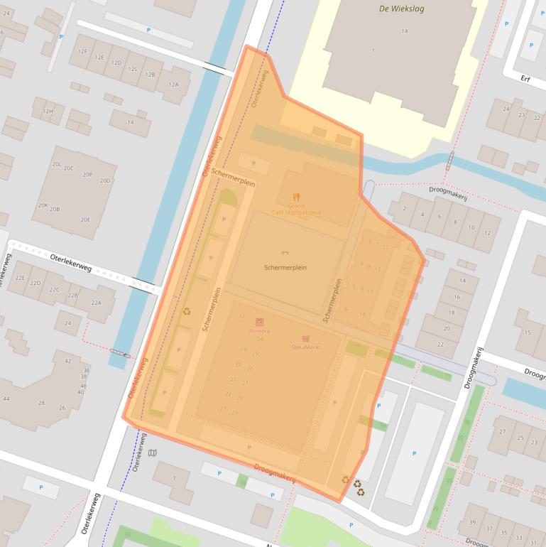 Kaart van postcodegebied 1841GX.