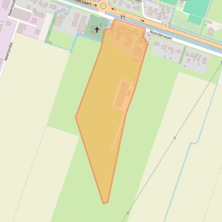 Kaart van postcodegebied 1841HC.