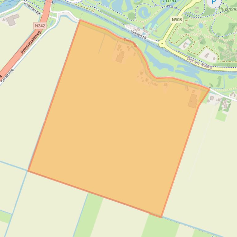 Kaart van postcodegebied 1842ED.