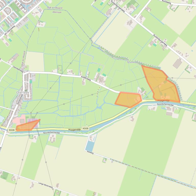 Kaart van postcodegebied 1842EJ.