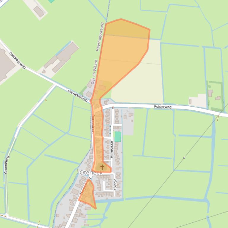 Kaart van postcodegebied 1842GT.