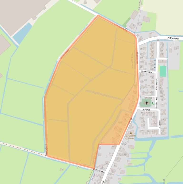 Kaart van postcodegebied 1842GW.