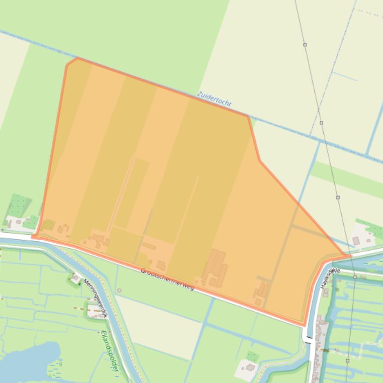 Kaart van postcodegebied 1843HE.