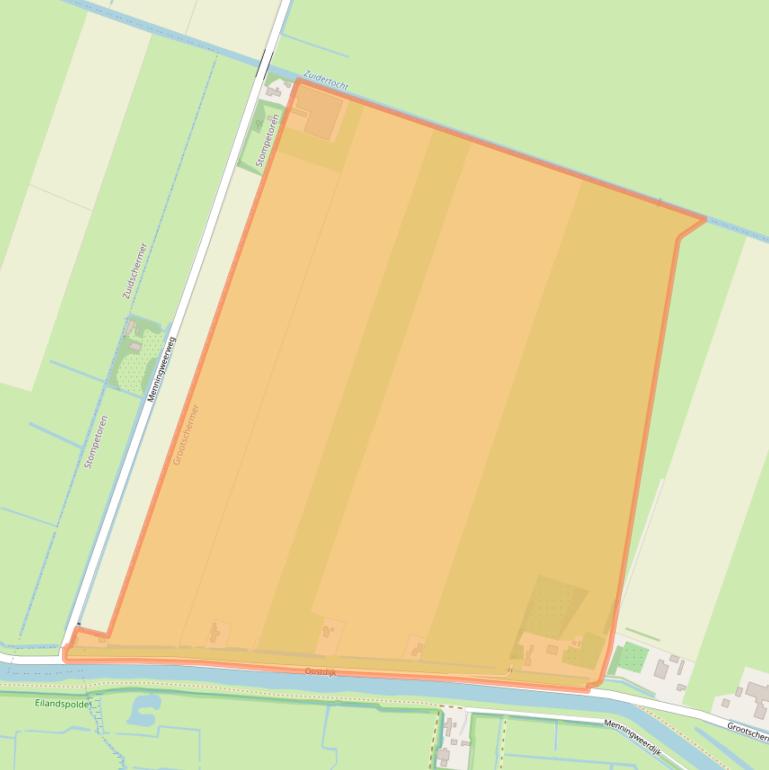 Kaart van postcodegebied 1843HG.