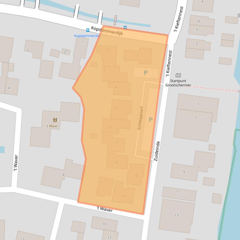 Kaart van postcodegebied 1843JE.