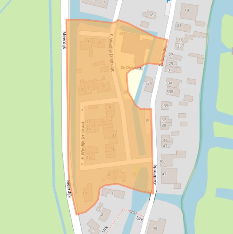 Kaart van postcodegebied 1843JS.