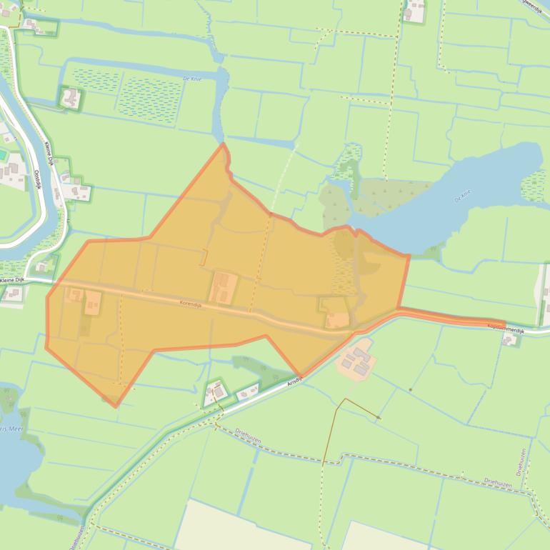 Kaart van postcodegebied 1844KH.