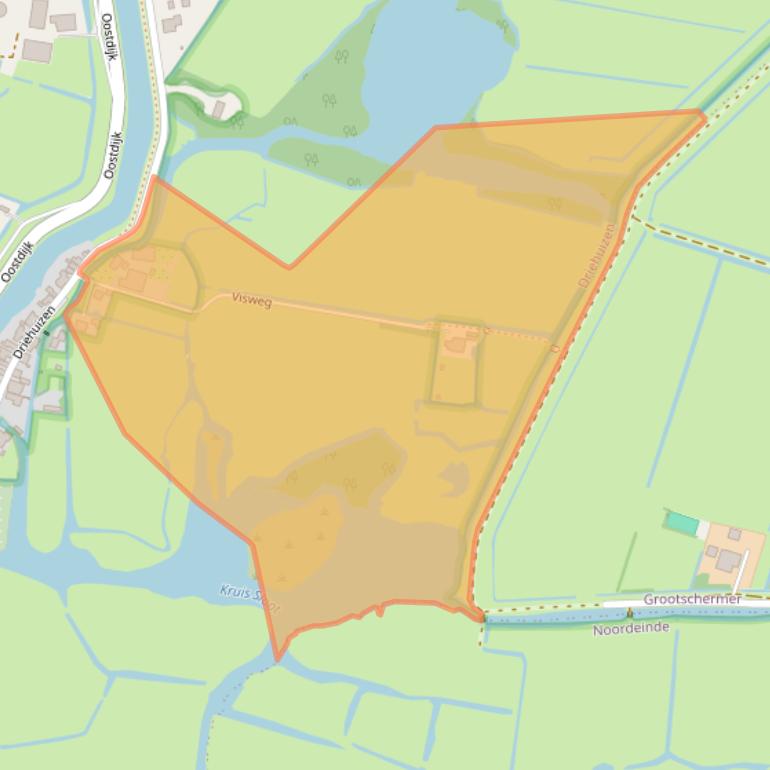 Kaart van postcodegebied 1844KM.