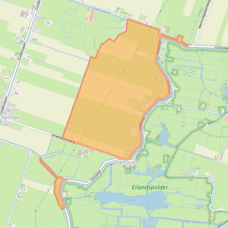 Kaart van postcodegebied 1844LP.