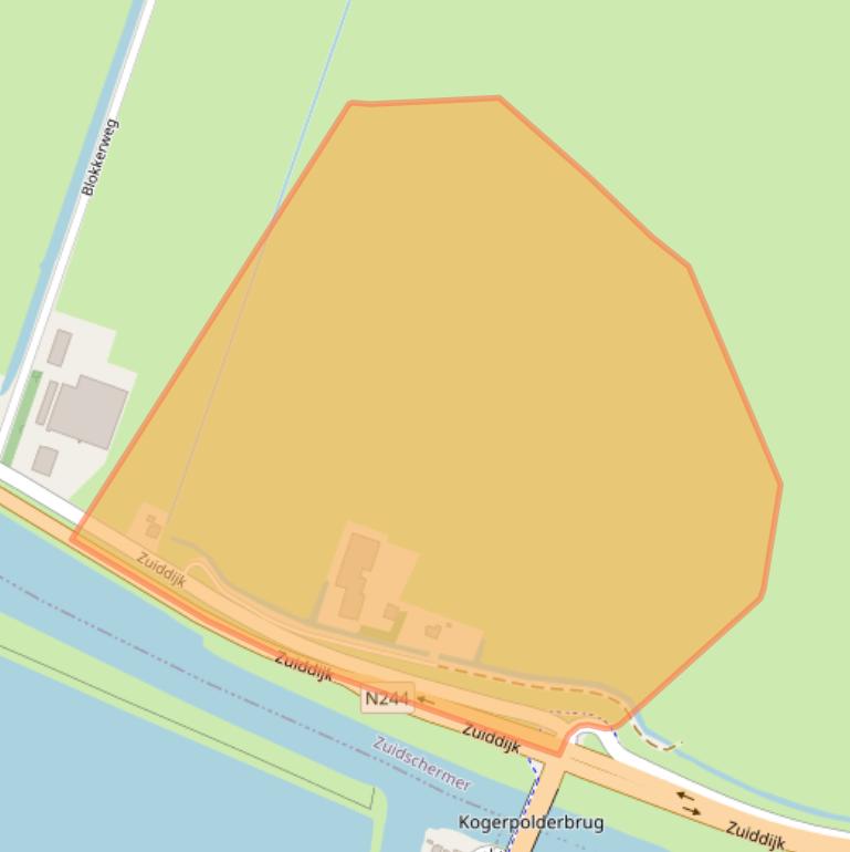 Kaart van postcodegebied 1846LB.