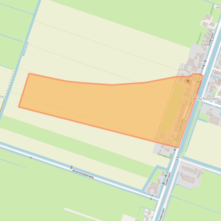 Kaart van postcodegebied 1846LG.