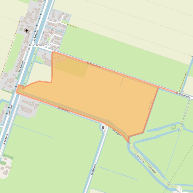 Kaart van postcodegebied 1846LN.