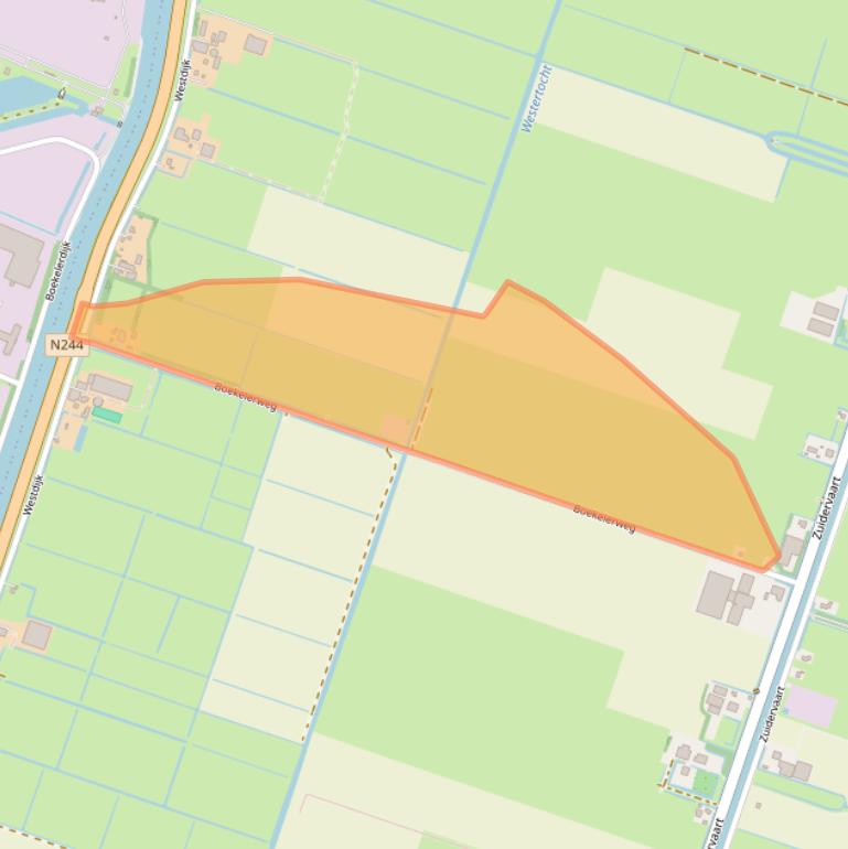 Kaart van postcodegebied 1847LJ.