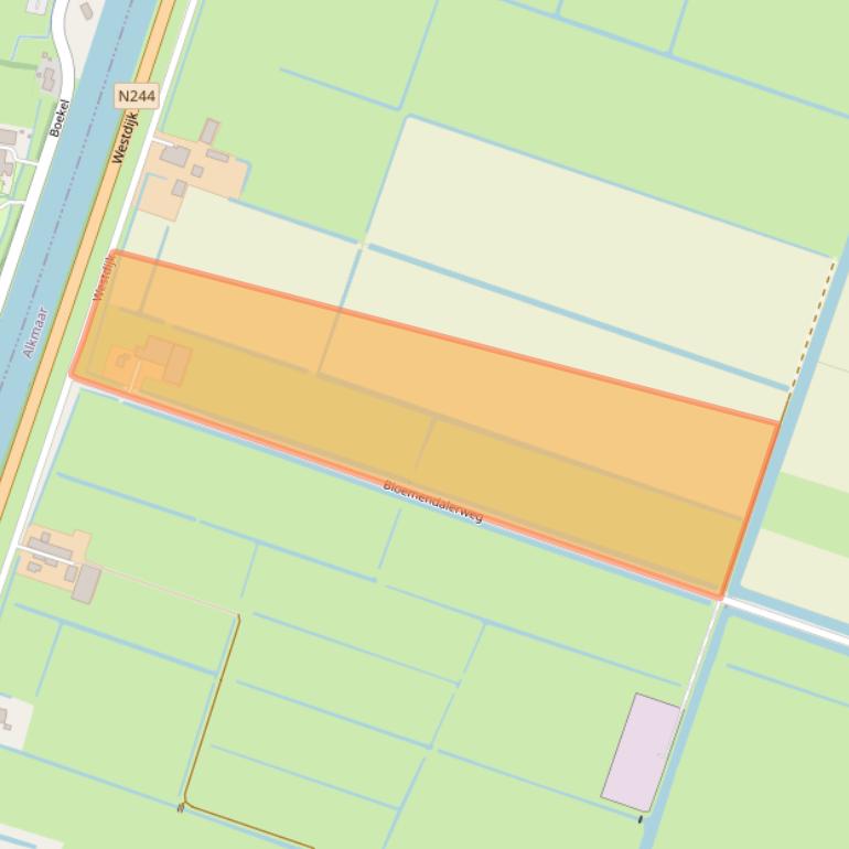 Kaart van postcodegebied 1847LN.
