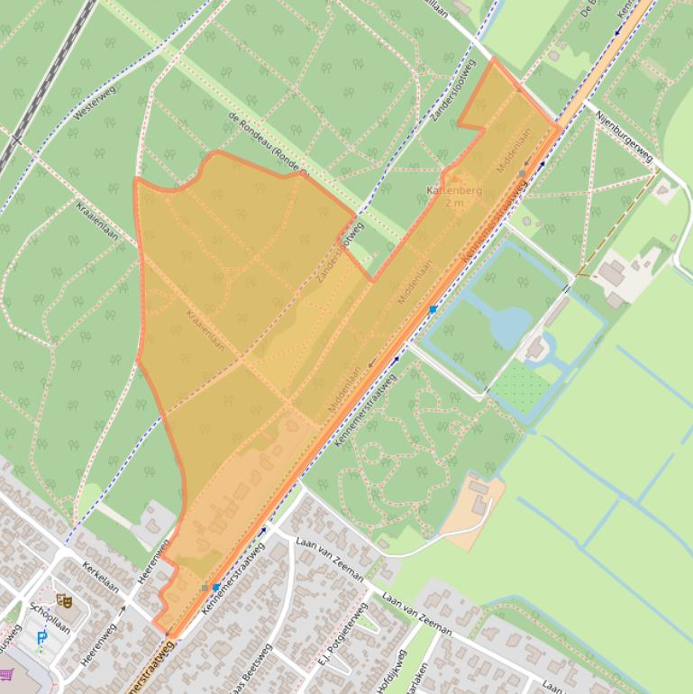 Kaart van postcodegebied 1851BA.