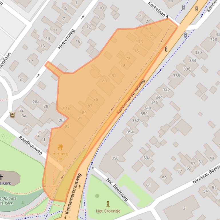 Kaart van postcodegebied 1851BB.