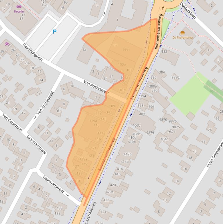 Kaart van postcodegebied 1851BC.