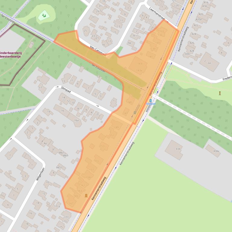 Kaart van postcodegebied 1851BD.