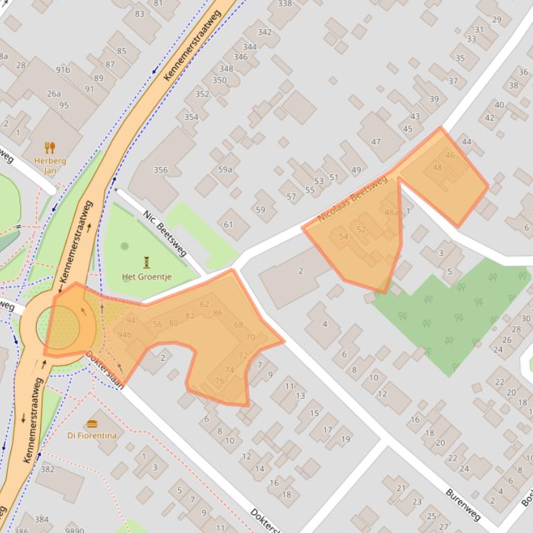 Kaart van postcodegebied 1851CD.