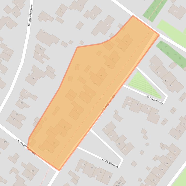 Kaart van postcodegebied 1851CJ.