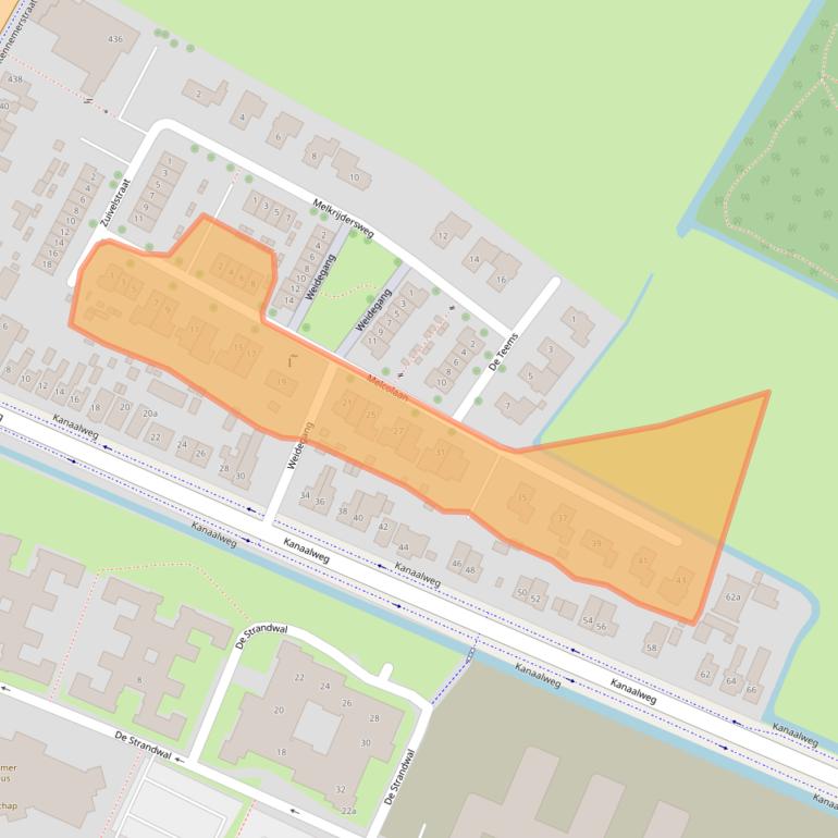 Kaart van postcodegebied 1851GM.