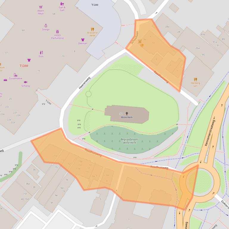 Kaart van postcodegebied 1851JA.