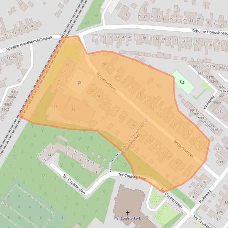 Kaart van postcodegebied 1851KB.