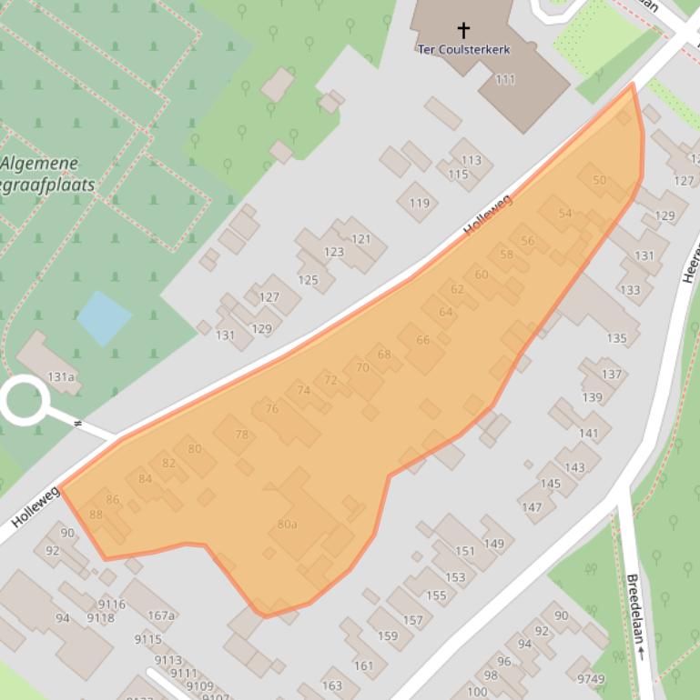 Kaart van postcodegebied 1851KJ.