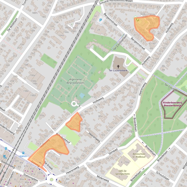 Kaart van postcodegebied 1851KK.