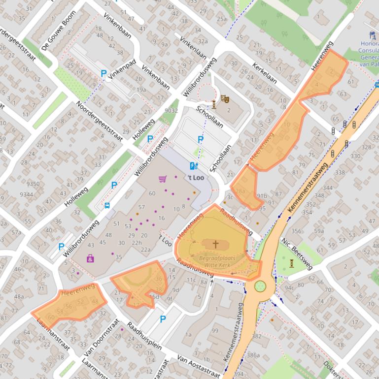Kaart van postcodegebied 1851KS.