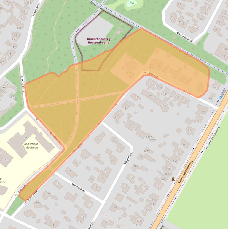 Kaart van postcodegebied 1851LA.