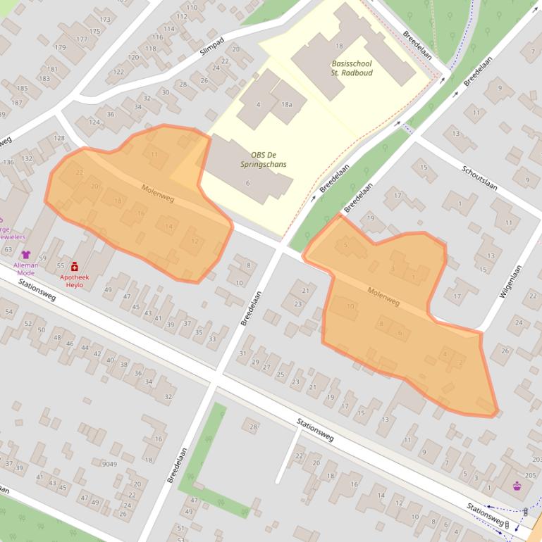 Kaart van postcodegebied 1851LG.