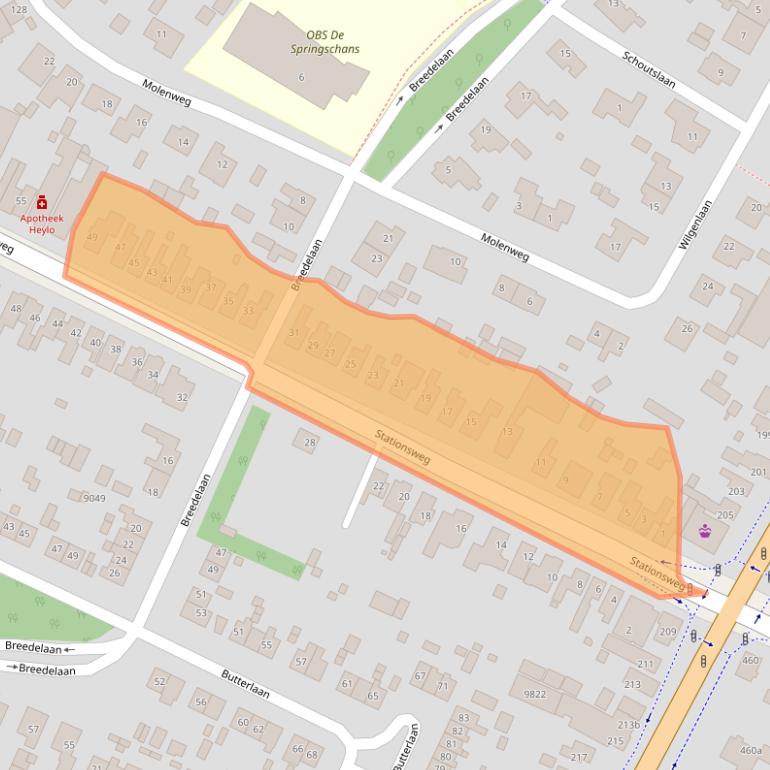 Kaart van postcodegebied 1851LH.