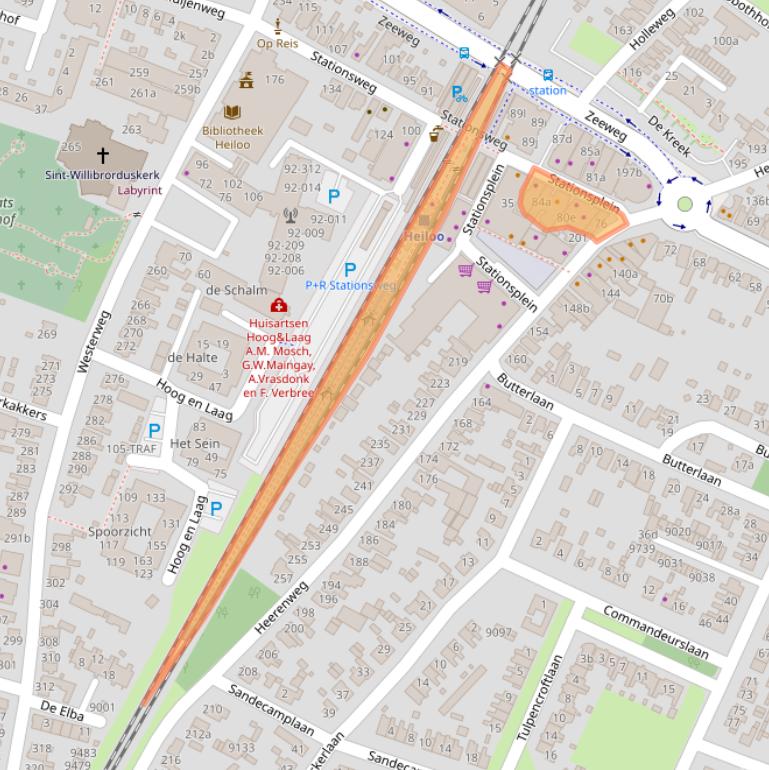 Kaart van postcodegebied 1851LM.