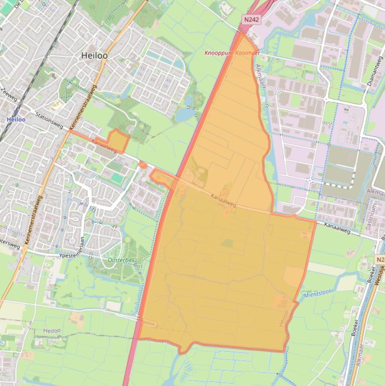 Kaart van postcodegebied 1851LR.