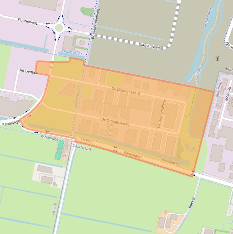 Kaart van postcodegebied 1851LX.