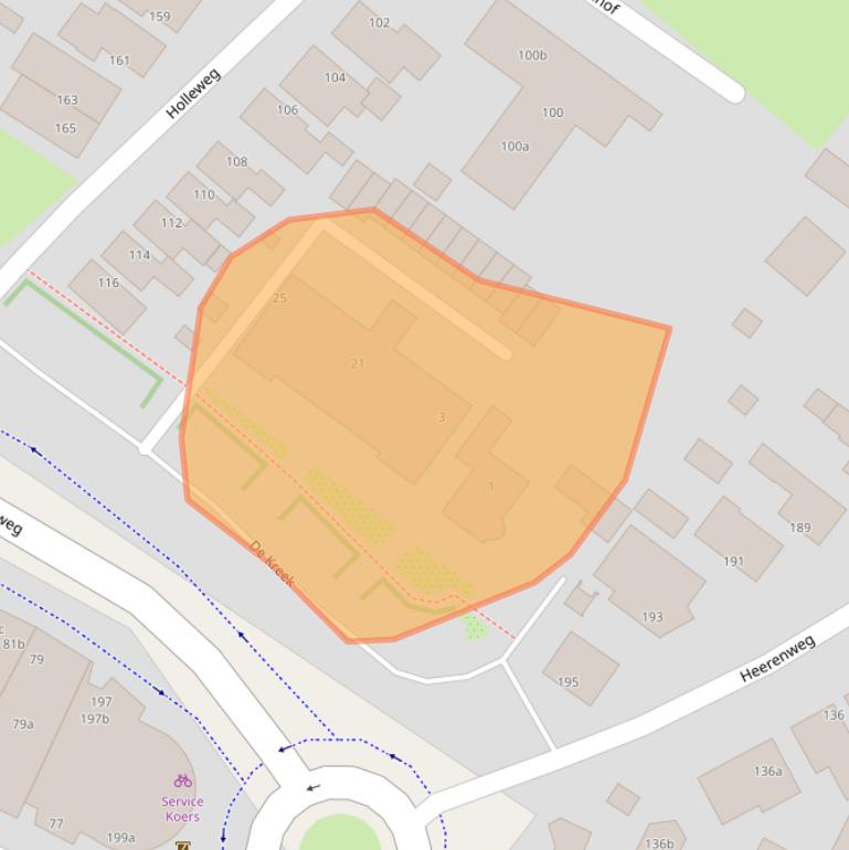 Kaart van postcodegebied 1851LZ.