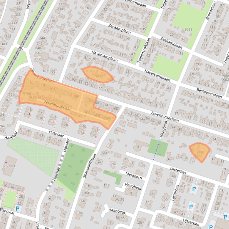 Kaart van postcodegebied 1851MZ.