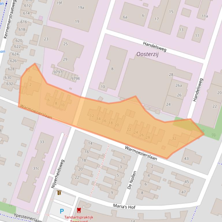 Kaart van postcodegebied 1851NZ.